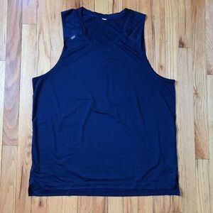 RHONE Navy Blue Men's Mesh Tank Top Large